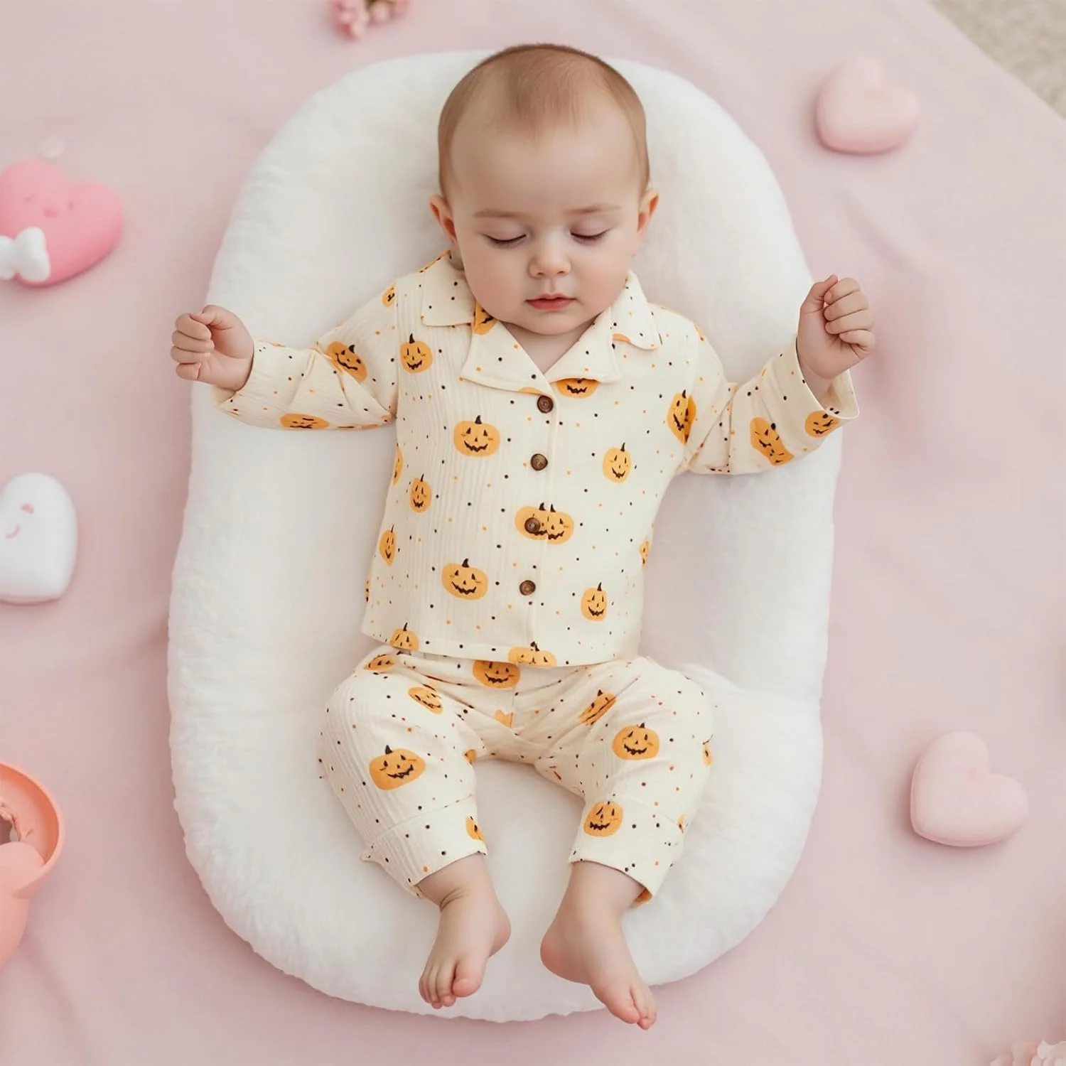 ست لباس خواب هالووین Kavousa برای کودکان، ست لباس راحتی آستین بلند تاپ و شلوار پسرانه و دخترانه ست لباس خواب هالووین Kavousa برای کودکان، ست لباس راحتی آستین بلند تاپ و شلوار پسرانه و دخترانه