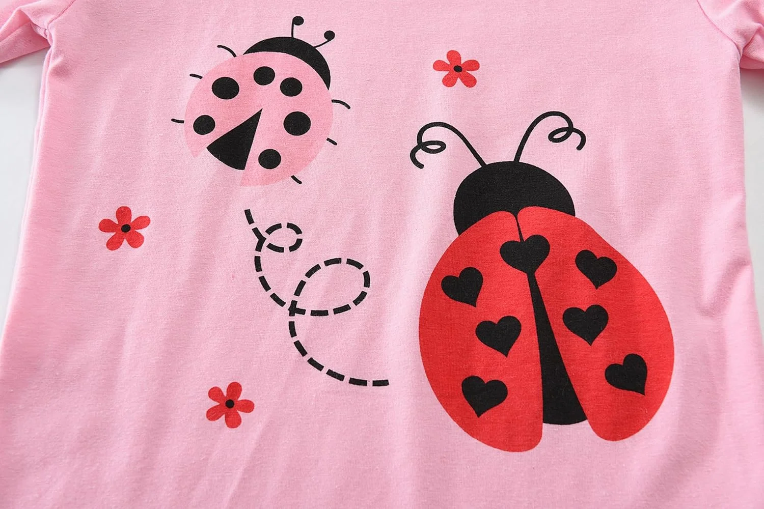 ست پیژامه آستین کوتاه دخترانه، لباس خواب پنبه ای طرح گربه، لباس تابستانی بچه گانه، طرح خرگوش، سایز 1 تا 7 سال