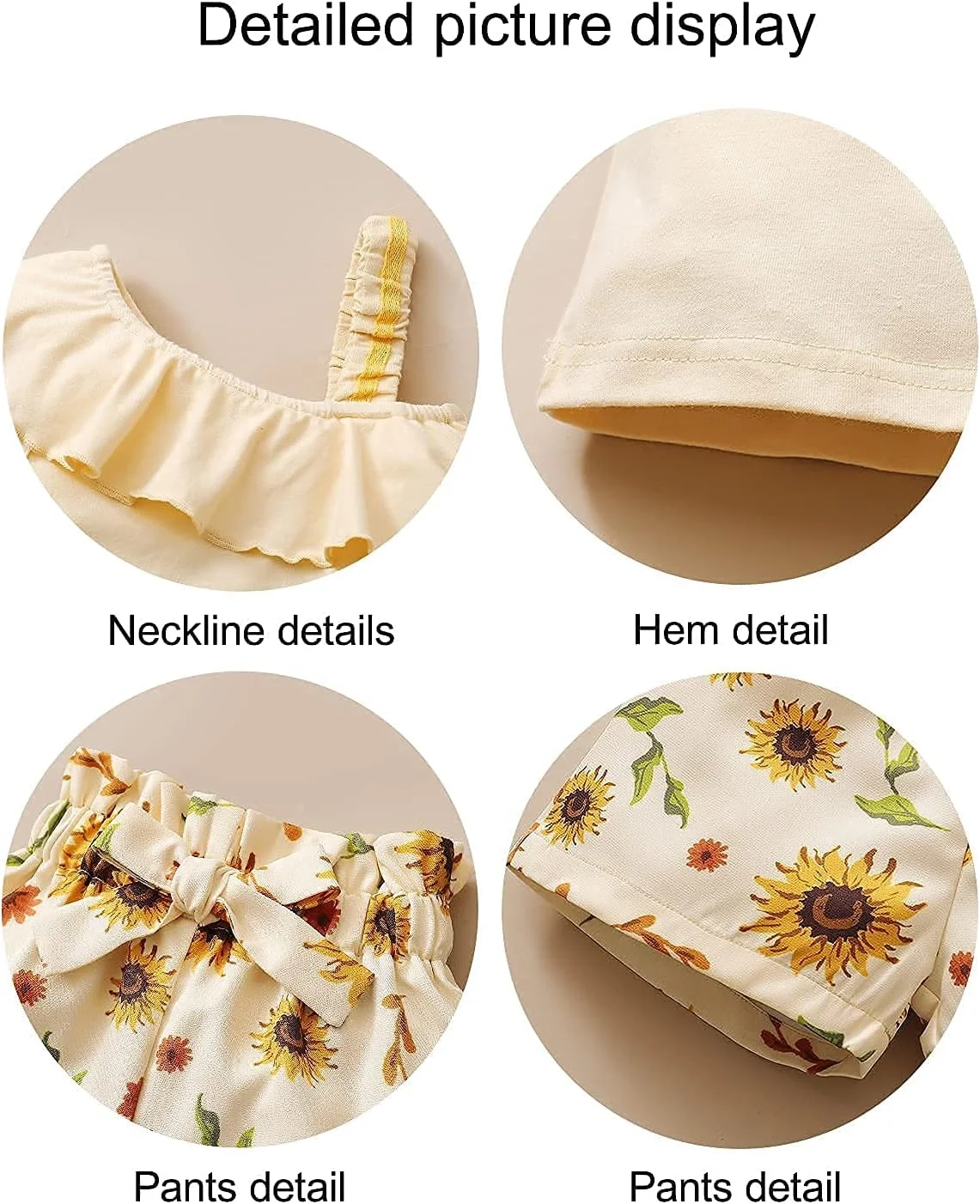 لباس دخترانه نوپا (12 ماهه تا 5 ساله) ست لباس تابستانی دخترانه شامل تاپ بدون آستین چین دار و شورت گلدار لباس دخترانه نوپا (12 ماهه تا 5 ساله) ست لباس تابستانی دخترانه شامل تاپ بدون آستین چین دار و شورت گلدار