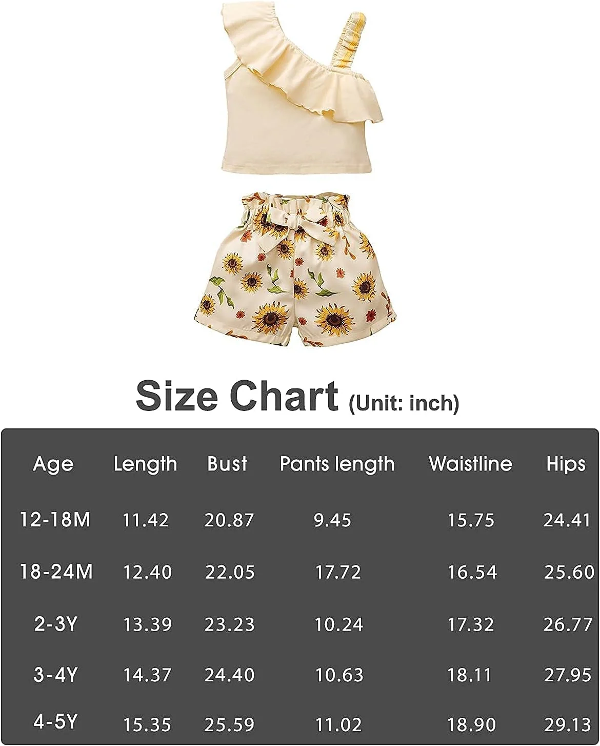 لباس دخترانه نوپا (12 ماهه تا 5 ساله) ست لباس تابستانی دخترانه شامل تاپ بدون آستین چین دار و شورت گلدار لباس دخترانه نوپا (12 ماهه تا 5 ساله) ست لباس تابستانی دخترانه شامل تاپ بدون آستین چین دار و شورت گلدار