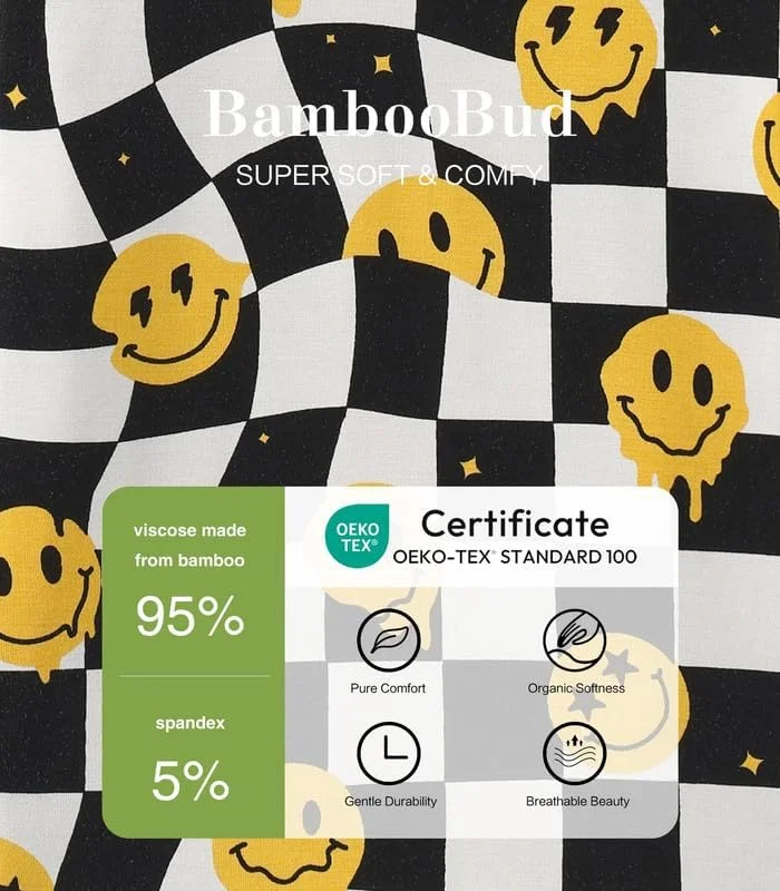 بادی و شلوار 2 تکه بامبو باد مناسب نوزادان دختر و پسر، لباس خواب آستین بلند بچه گانه، لباس خواب کریسمس بادی و شلوار 2 تکه بامبو باد مناسب نوزادان دختر و پسر، لباس خواب آستین بلند بچه گانه، لباس خواب کریسمس