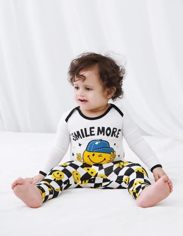 بادی و شلوار 2 تکه بامبو باد مناسب نوزادان دختر و پسر، لباس خواب آستین بلند بچه گانه، لباس خواب کریسمس بادی و شلوار 2 تکه بامبو باد مناسب نوزادان دختر و پسر، لباس خواب آستین بلند بچه گانه، لباس خواب کریسمس