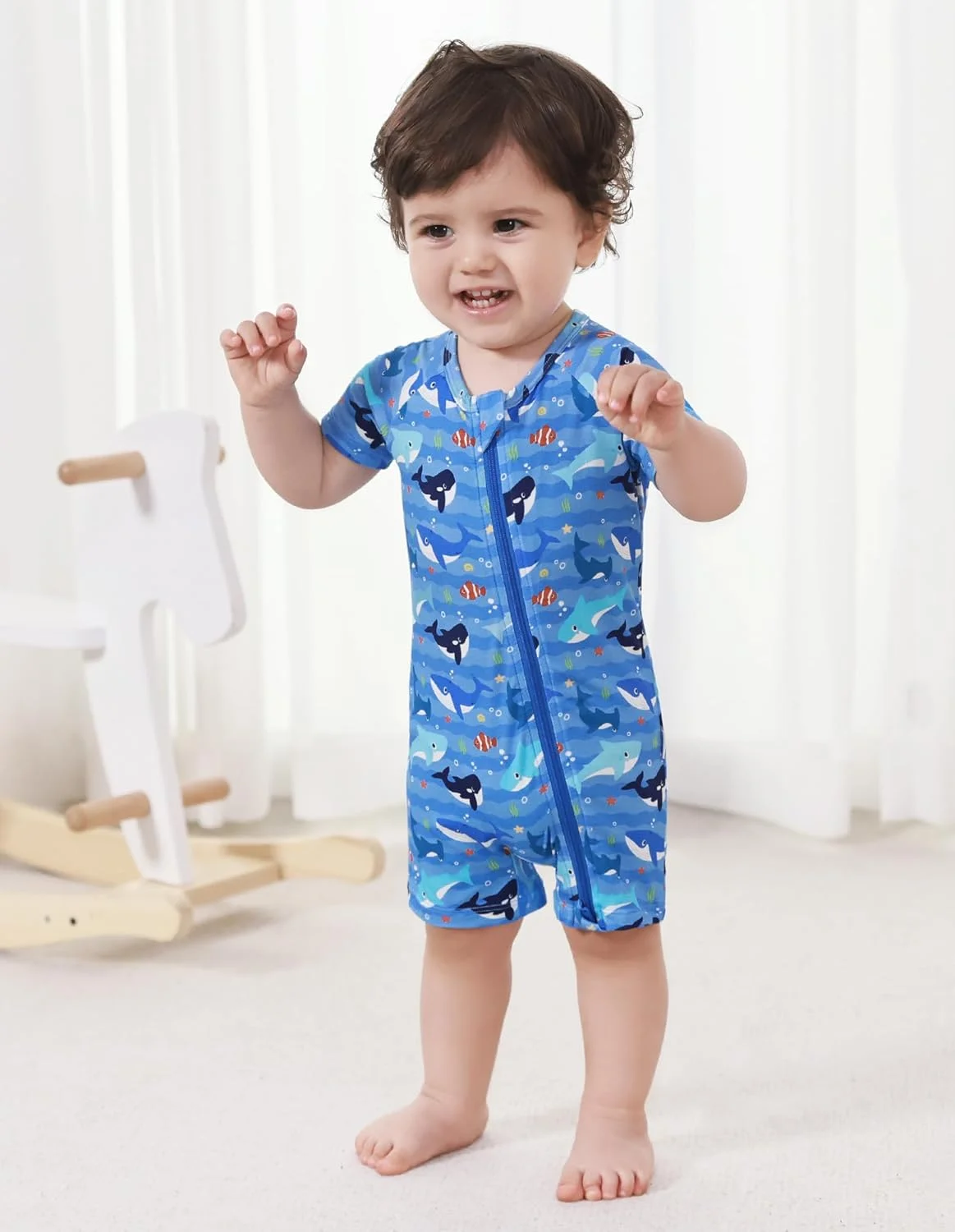 بادی نوزادی آستین کوتاه بامبو باد بادی نوزادی آستین کوتاه بامبو باد