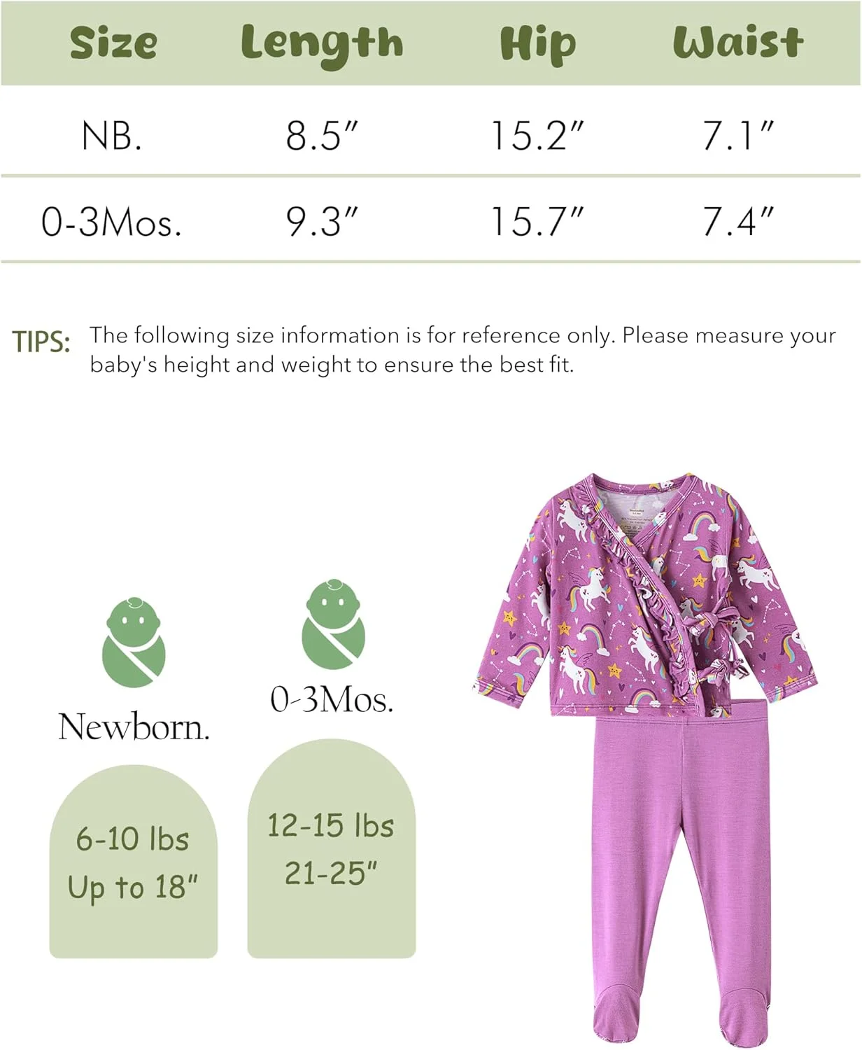 ست لباس نوزادی دخترانه BambooBud، شامل بلوز کیمونویی آستین بلند و شلوار، تهیه شده از ویسکوز بامبو ست لباس نوزادی دخترانه BambooBud، شامل بلوز کیمونویی آستین بلند و شلوار، تهیه شده از ویسکوز بامبو