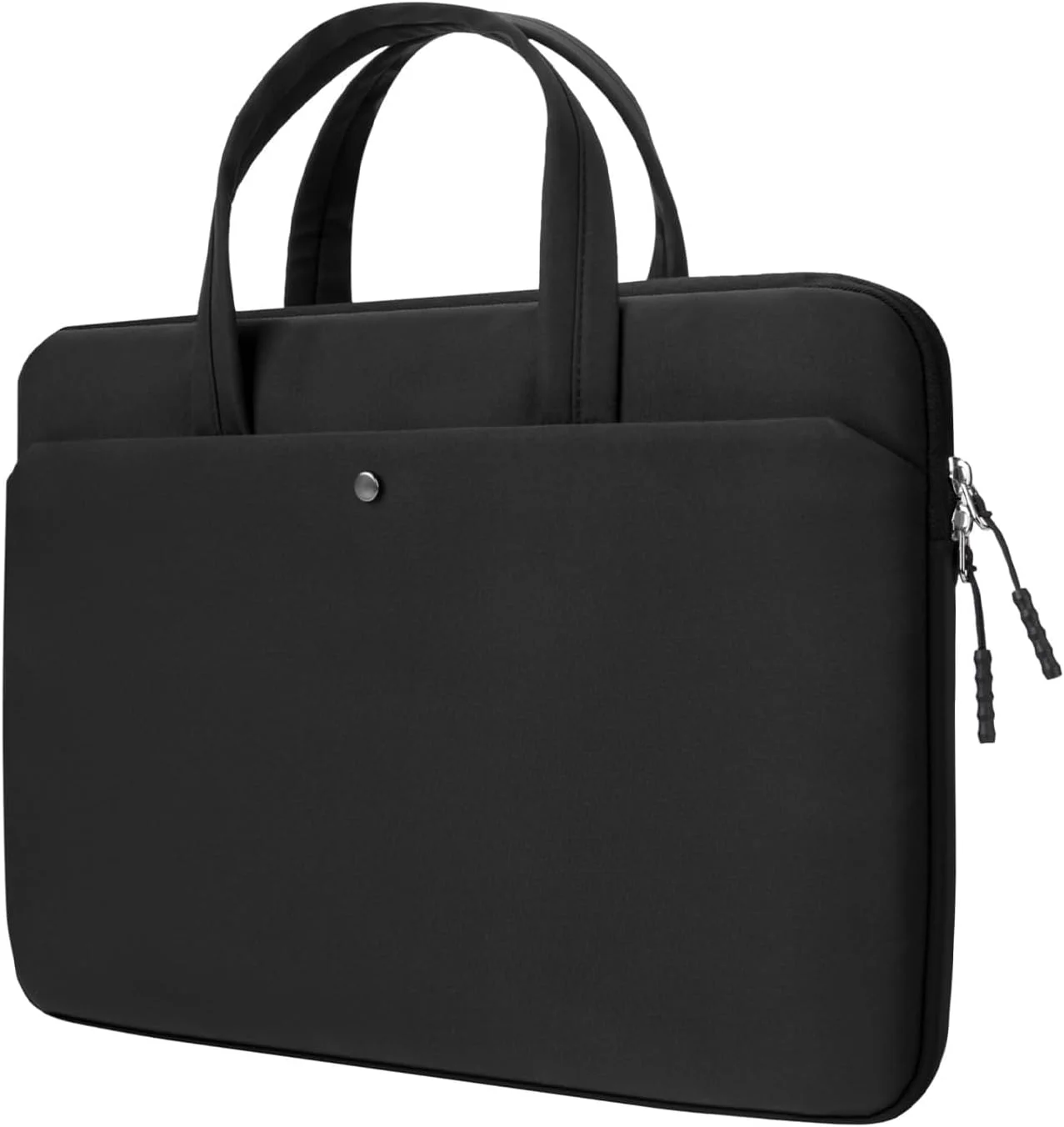 کیف محافظ لپ تاپ Azonee مناسب برای مک بوک پرو M1 M2، کیف دستی مسافرتی با دسته برای لپ تاپ، کیف حمل سبک وزن کامپیوتر با دسته، 14 اینچ مشکی