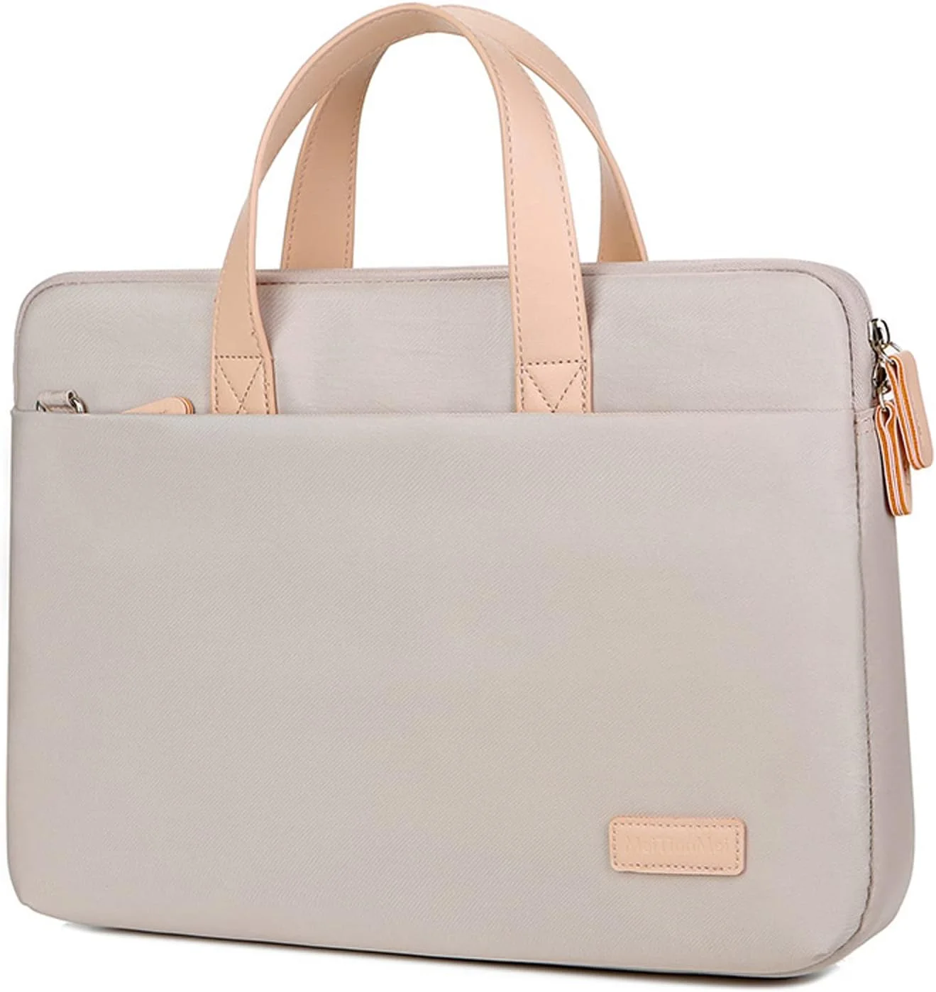 کیف لپ تاپ Muhadjiya مناسب برای لپ تاپ 15.6 اینچی، کیف شانه ای زنانه و مردانه با کیف سازماندهی کابل، کیف ضد آب لپ تاپ، کیف دستی تجاری مناسب برای لپ تاپ های 14-15.6 اینچی
