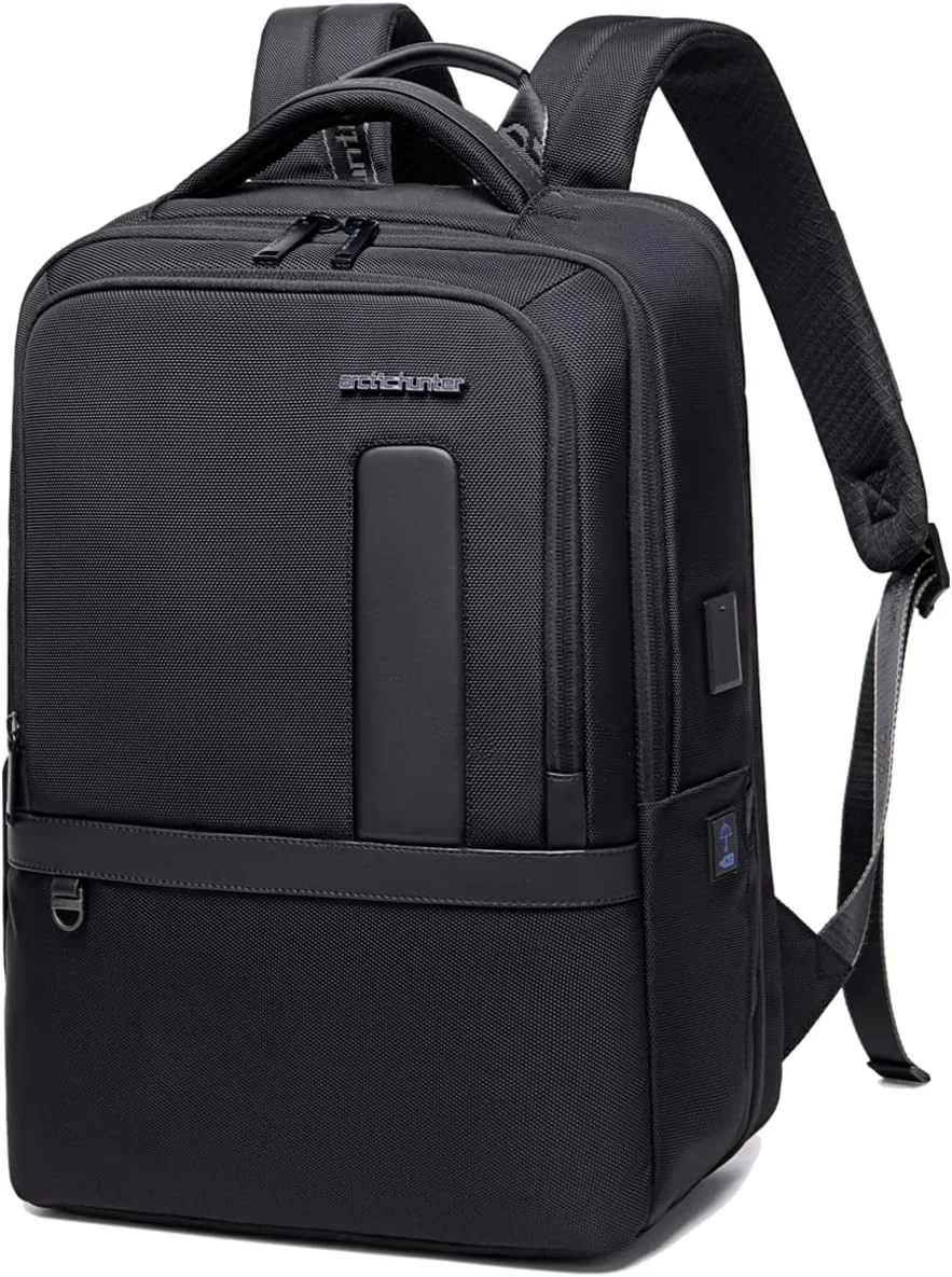 کوله پشتی لپ تاپ 16 اینچی Arctic Hunter با محفظه تبلت، کوله پشتی قابل گسترش 40 لیتری، کوله پشتی ضد آب برای مدرسه و کار با پورت USB برای آقایان