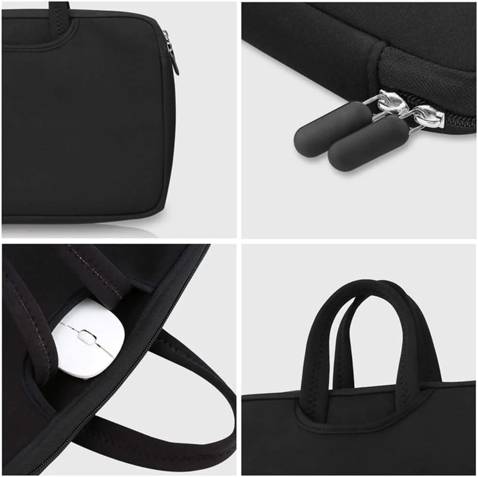 کیف آستینی لپ تاپ و تبلت eWINNER، باریک و مناسب سفر، کیف دستی مردانه و زنانه، بادوام، کیف پیام رسان تجاری برای MacBook Air Pro Retina (13 اینچ، مشکی)