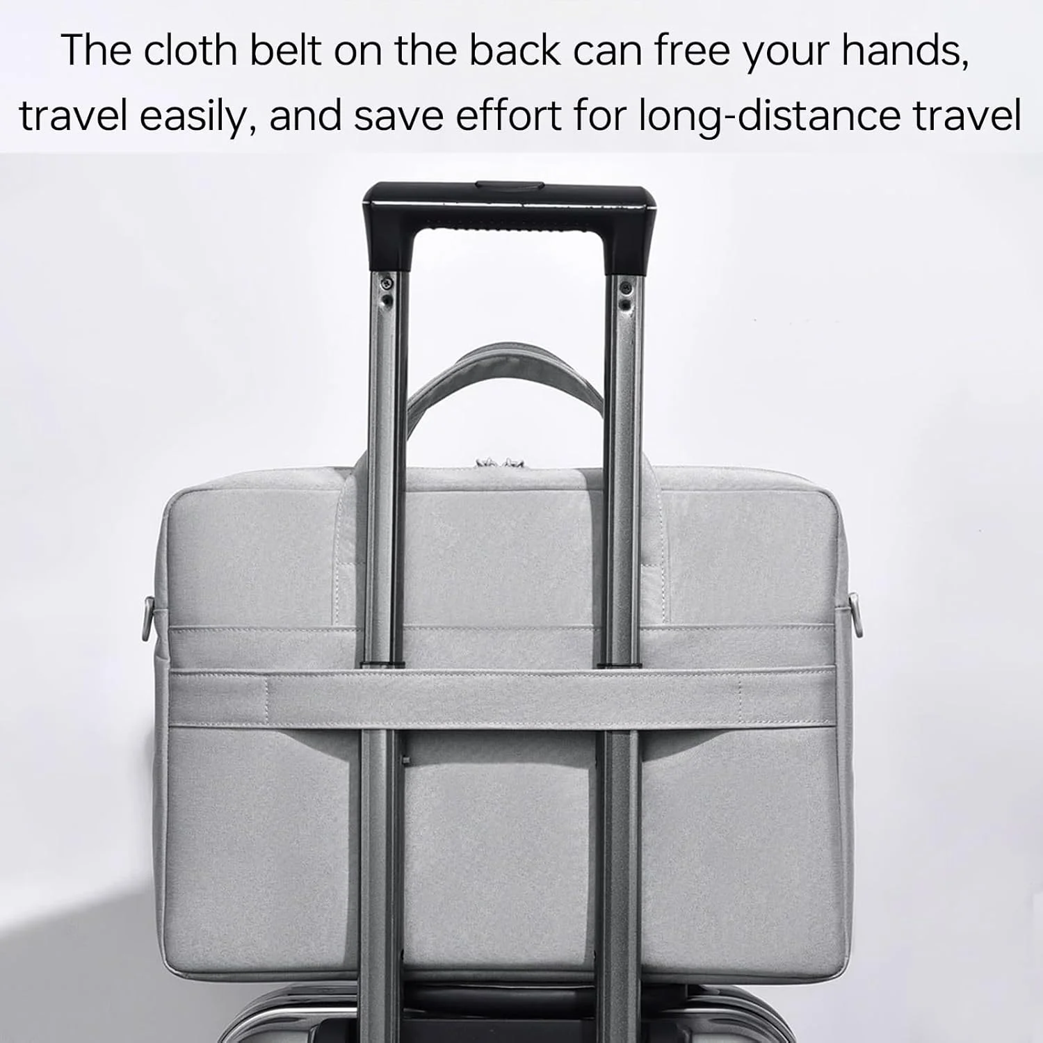 کیف لپ تاپ Muhadjiya مناسب زنان و مردان، کیف کامپیوتر 15-16.1 اینچی، کیف دستی لپ تاپ با بند، کیف شانه ای محافظ لپ تاپ 15.6 اینچی مناسب کار