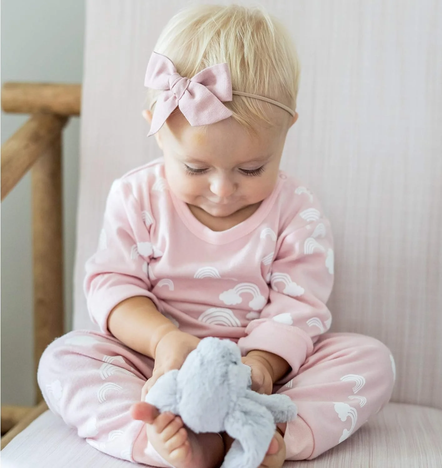 ست لباس راحتی آستین بلند Babysoy - ست لباس خواب و بازی دو تکه ارگانیک برای نوزاد و کودک نوپا ست لباس راحتی آستین بلند Babysoy - ست لباس خواب و بازی دو تکه ارگانیک برای نوزاد و کودک نوپا