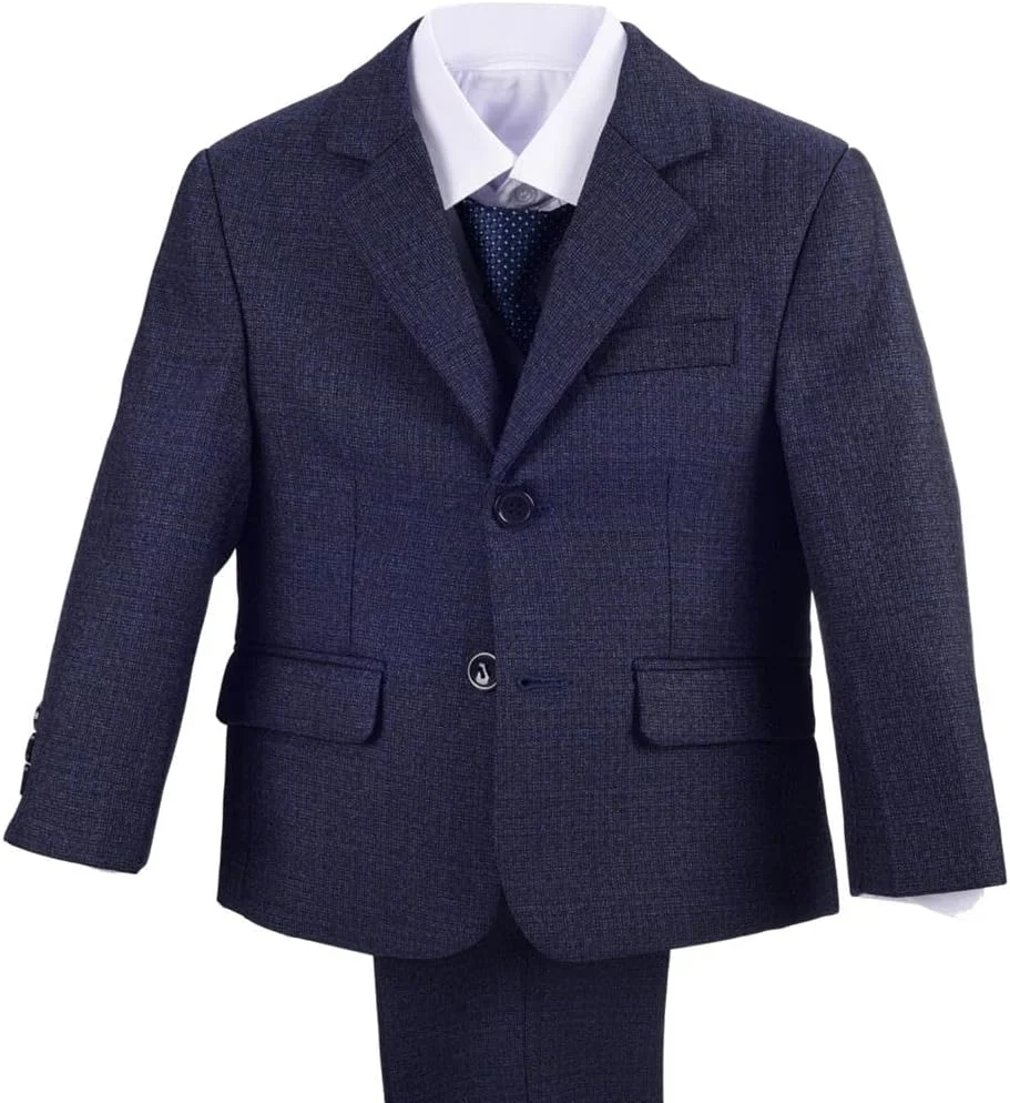 ست کت و شلوار پسرانه Lito Angels، مناسب برای مراسم رسمی، شامل کت تک، جلیقه و کراوات، مدل مدرن ست کت و شلوار پسرانه Lito Angels، مناسب برای مراسم رسمی، شامل کت تک، جلیقه و کراوات، مدل مدرن