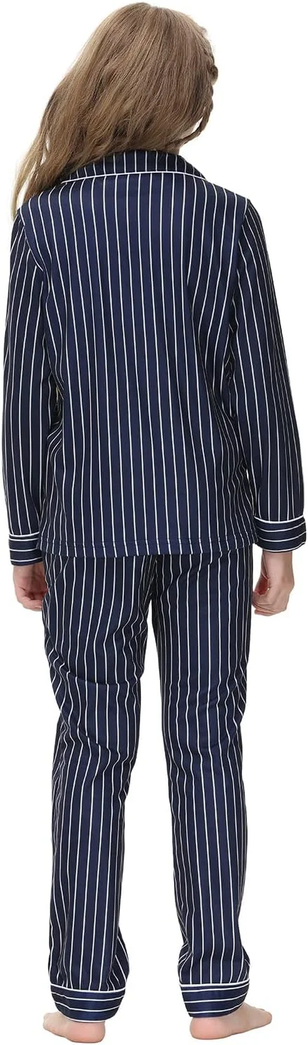 Alunsito Kids Baby Girl Boy Pajama Set Long Sleeve Pjs 2 Piece Sleepwear Button-Down Nightwear Summer Fall Nightie Alunsito Kids Baby Girl Boy Pajama Set Long Sleeve Pjs 2 Piece Sleepwear Button-Down Nightwear Summer Fall Nightie