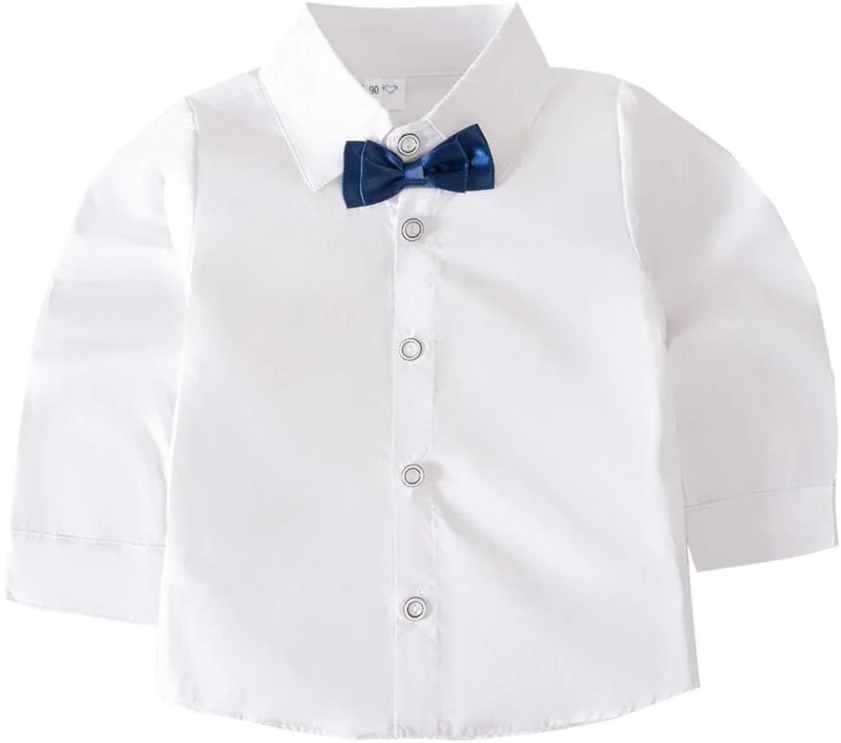 ست کت و شلوار جلیقه مردانه بچه گانه Lito Angels، لباس رسمی عروسی با پاپیون، مناسب برای سن 18 ماه تا 5 سال، خاکستری