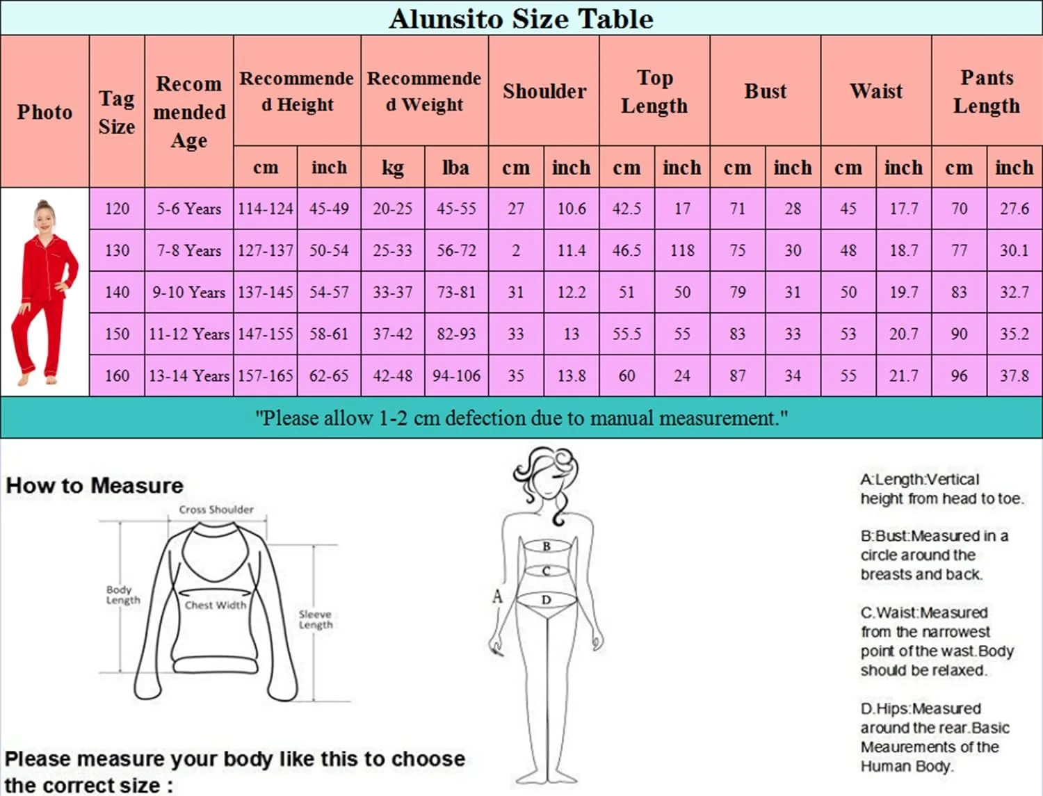 Alunsito Kids Baby Girl Boy Pajama Set Long Sleeve Pjs 2 Piece Sleepwear Button-Down Nightwear Summer Fall Nightie Alunsito Kids Baby Girl Boy Pajama Set Long Sleeve Pjs 2 Piece Sleepwear Button-Down Nightwear Summer Fall Nightie