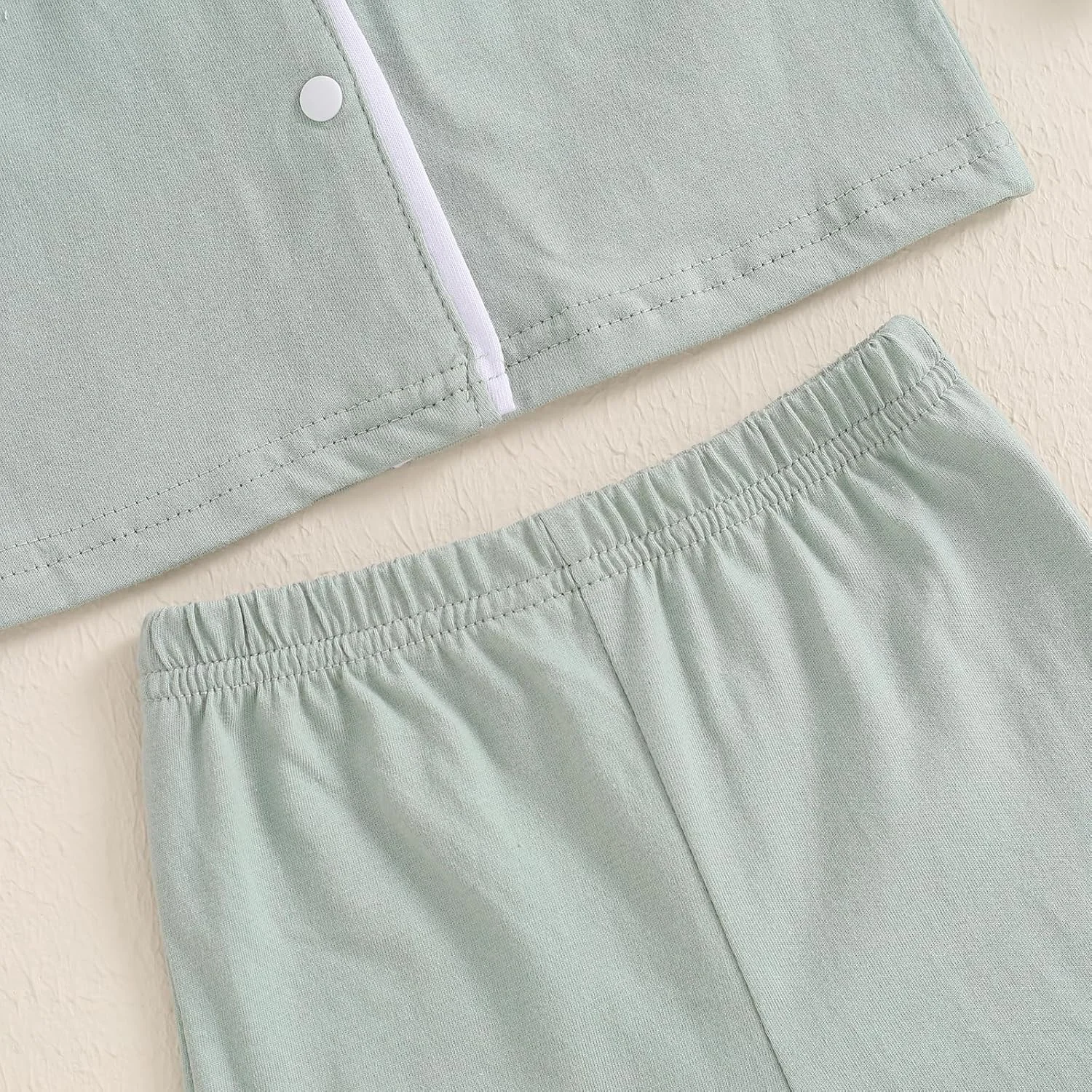 ست پیژامه دکمه دار نوزادی Balaflyie، شامل پیراهن و شلوار، لباس خواب آستین بلند مناسب تعطیلات کودکان ست پیژامه دکمه دار نوزادی Balaflyie، شامل پیراهن و شلوار، لباس خواب آستین بلند مناسب تعطیلات کودکان