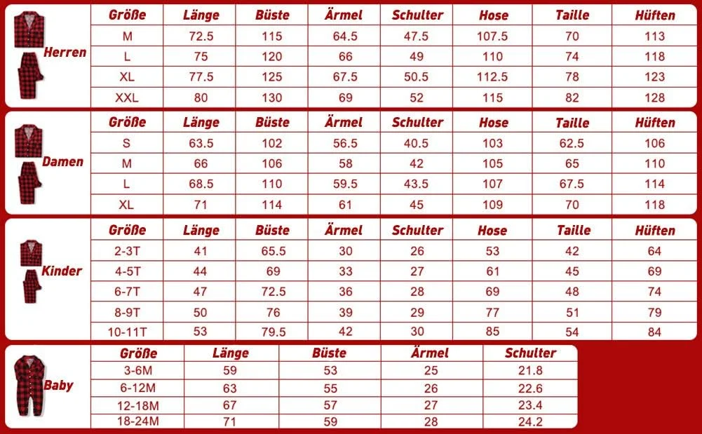 لباس خواب کریسمس خانوادگی آمیسز، لباس خواب تی شرت و شلوار ست لباس خانگی برای مردان، زنان، دختران، پسران و نوزادان، مشکی - نوزاد، 12-18 ماه