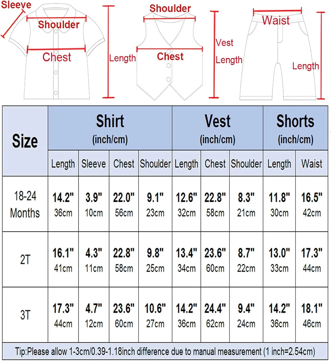 ست لباس پسرانه A&J DESIGN، شامل پیراهن، شورت، جلیقه و کلاه (18 ماهه تا 3 سال) ست لباس پسرانه A&J DESIGN، شامل پیراهن، شورت، جلیقه و کلاه (18 ماهه تا 3 سال)