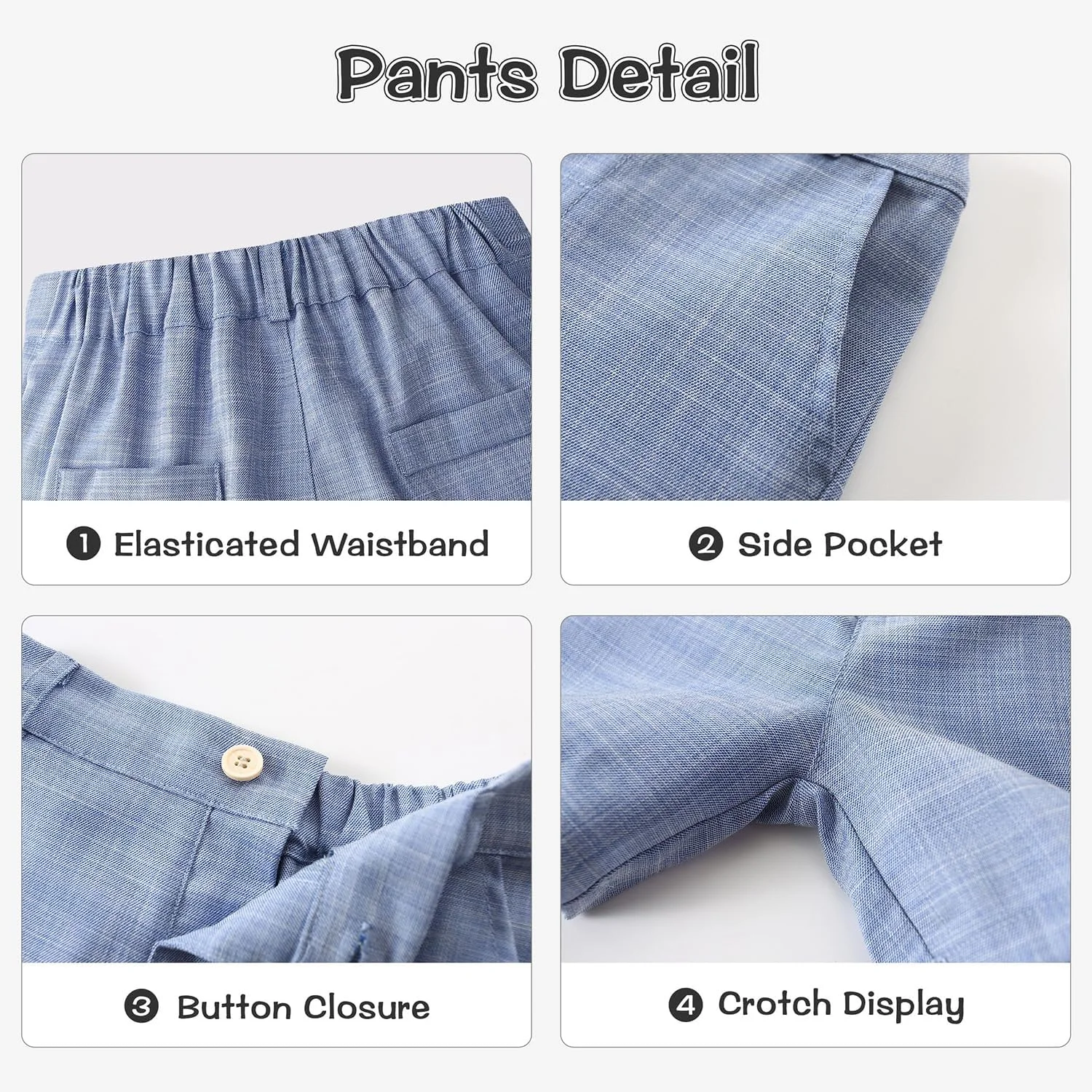 ست لباس تابستانی پسرانه - ست 4 تکه شامل پیراهن آستین کوتاه، جلیقه، پاپیون و شلوارک مناسب مراسم عروسی، جشن فارغ التحصیلی (آبی، 100 سانتی متر) ست لباس تابستانی پسرانه - ست 4 تکه شامل پیراهن آستین کوتاه، جلیقه، پاپیون و شلوارک مناسب مراسم عروسی، جشن فارغ التحصیلی (آبی، 100 سانتی متر)