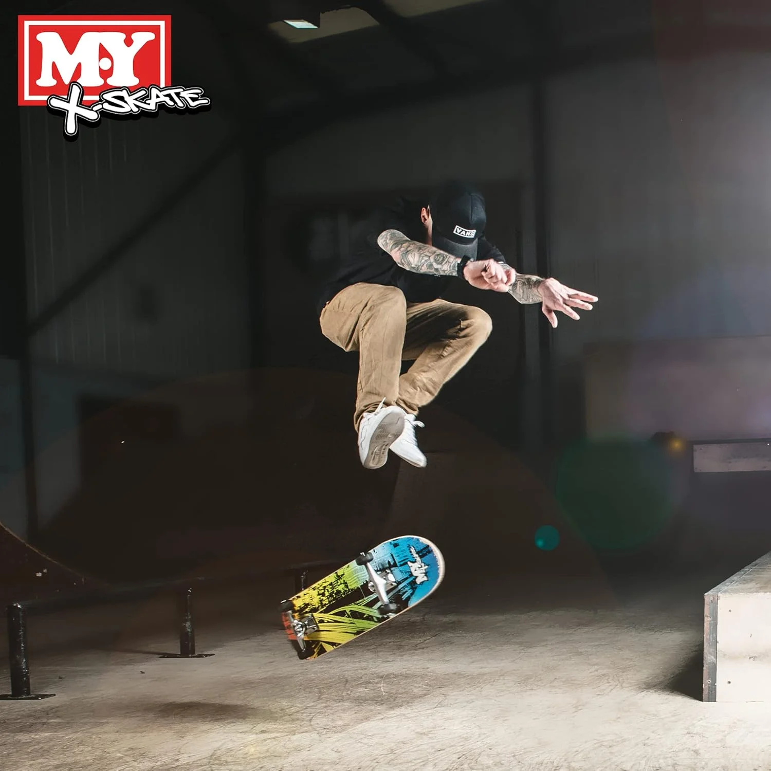 اسکیت برد کامل M.Y X-Skate، اسکیت برد دو طرفه 31 اینچی برای مبتدیان، نوجوانان و بزرگسالان، تخته افرا 7 لایه، بلبرینگ ABEC 7 برای ترفندها و پارک های اسکیت