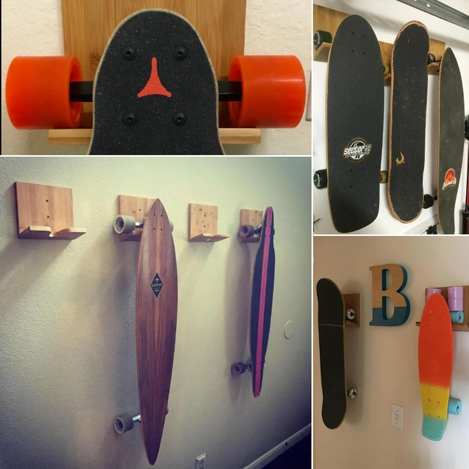 نگهدارنده دیواری اسکیتبورد بامبو COR Surf نگهدارنده دیواری اسکیتبورد بامبو COR Surf