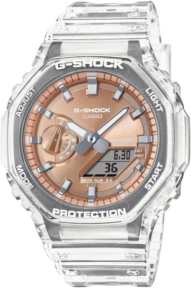 ساعت مچی مردانه کاسیو مدل GA-2100BM-7A5DR صورتی