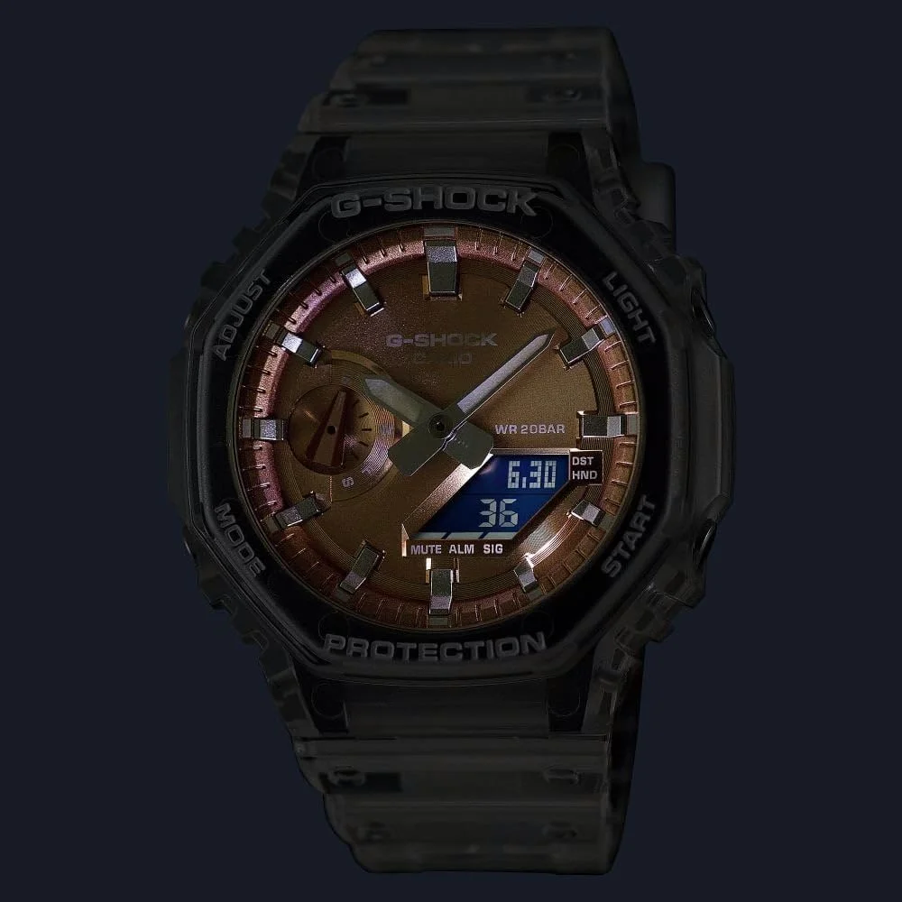 ساعت مچی مردانه کاسیو مدل GA-2100BM-7A5DR صورتی
