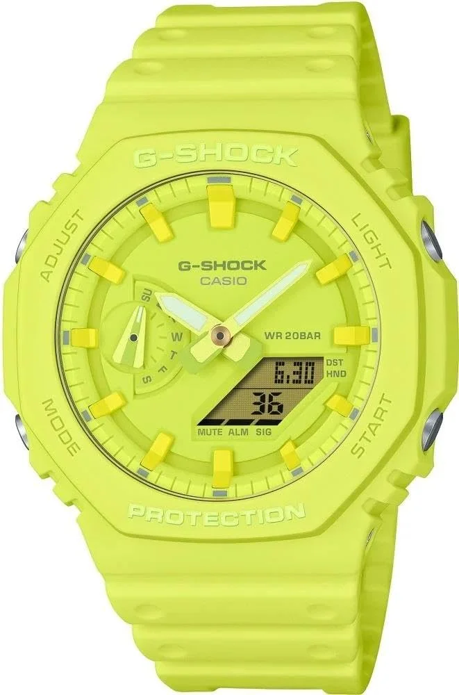 ساعت کاسیو جی شاک: سبز مدل GA-2100-9A9DR