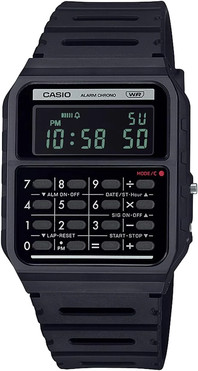 ساعت مچی مردانه کاسیو کلاسیک مدل CA-53WB-1BJF، مشکی، مشکی، بند