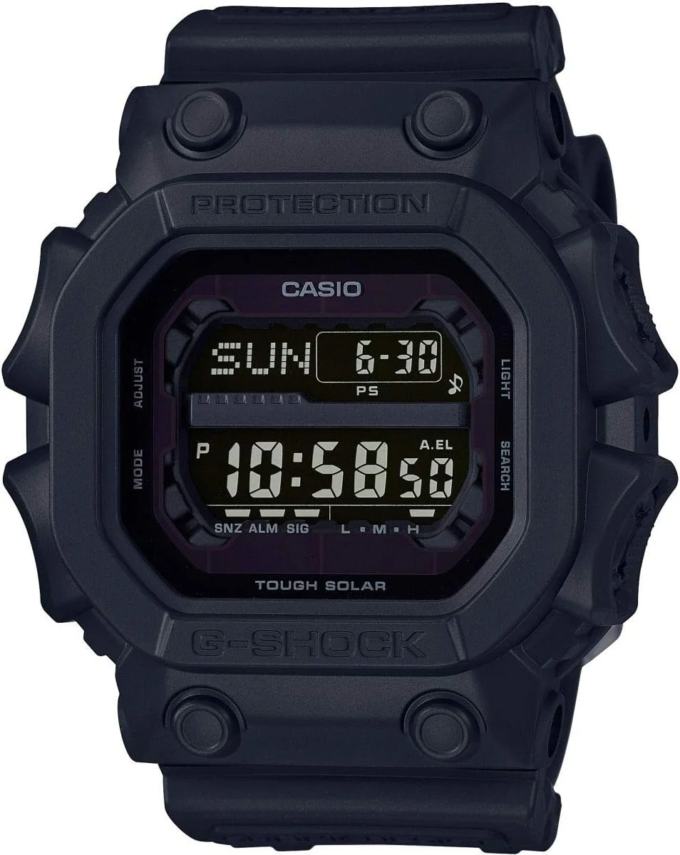 Casio Mens Quartz Watch, Digital Display and Resin Strap GX-56BB-1ER