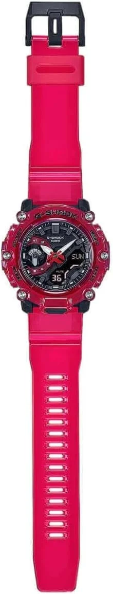 ساعت مچی عقربهای مردانه کاسیو مدل GA-2200SKL-4AER G-Shock با بند رزینی، مشکی/صورتی ساعت مچی عقربهای مردانه کاسیو مدل GA-2200SKL-4AER G-Shock با بند رزینی، مشکی/صورتی