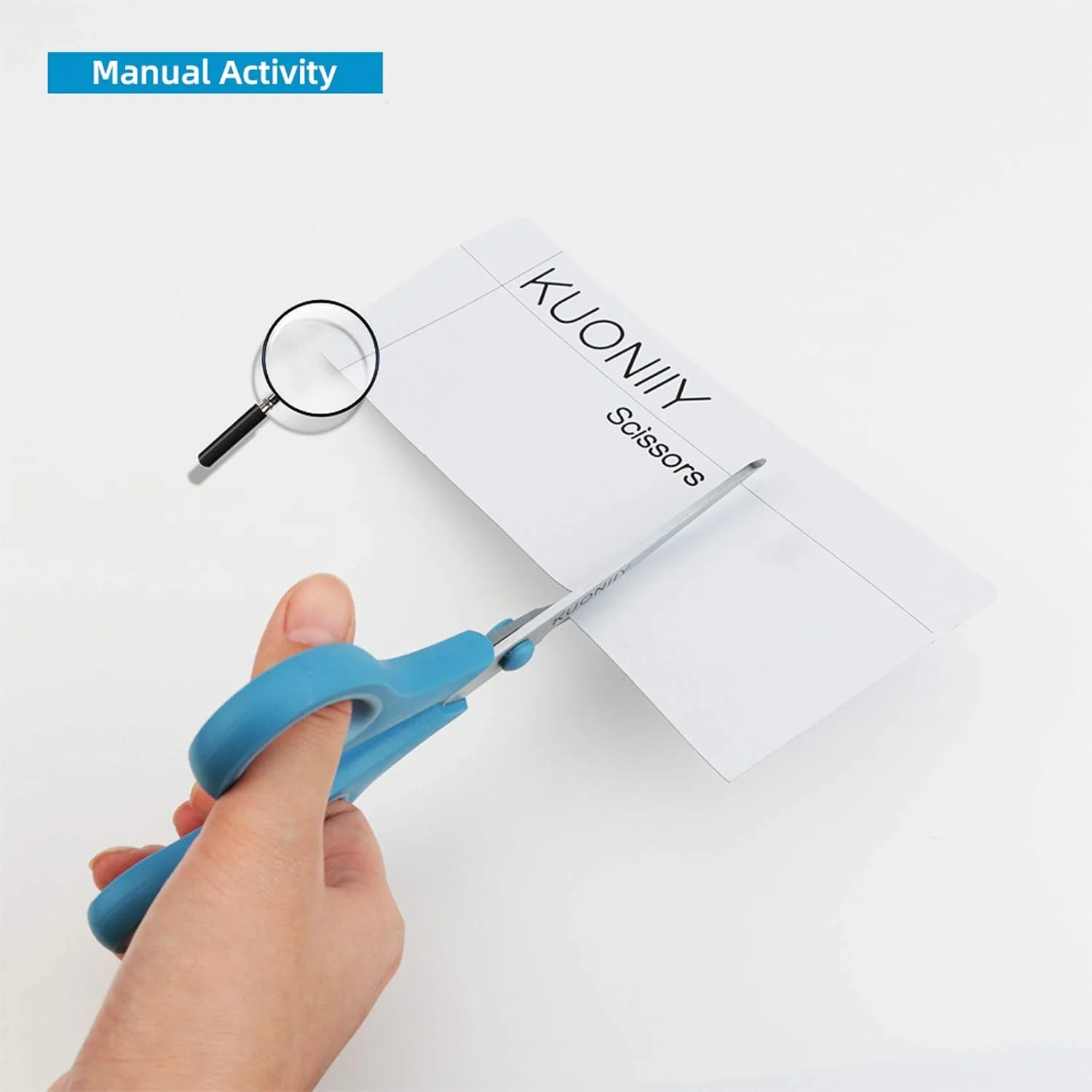 قیچی کوئونیی 8 اینچی با دسته نرم و راحت و تیغه های تیز، بسته 3 عددی