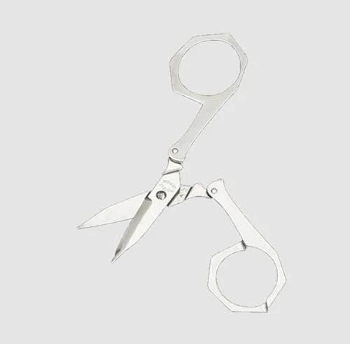 قیچی خیاطی تاشو Kings County Tools | ابزاری شیک و کاربردی | ساخت دست در نوژان، فرانسه | شامل کیف چرمی مناسب