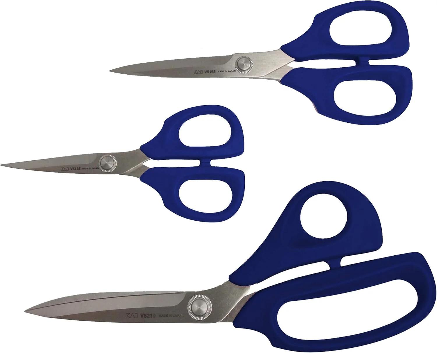 قیچی کای مدل GS3 - آبی، ست 3 عددی (V5135B, V5165B, V5210B)