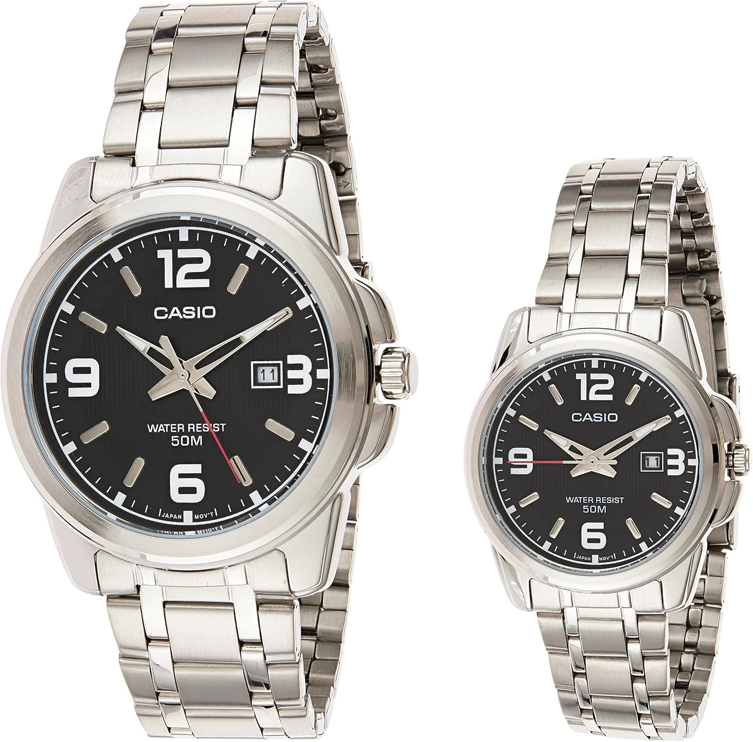 ست ساعت مچی آنالوگ زنانه و مردانه کاسیو مدل Dress Watch - MTP/LTP-1314D-1AV