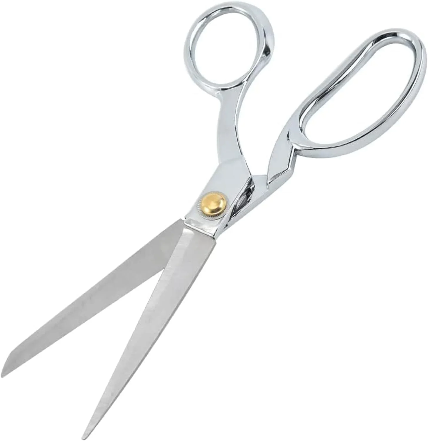 قیچی خیاطی JYC CREATIVE، قیچی حرفه ای خیاطی، قیچی کاردستی، رنگ ها و اندازه های متنوع، قیچی استیل ضد زنگ، قیچی لوازم التحریر (26 سانتی متر، نقره ای)