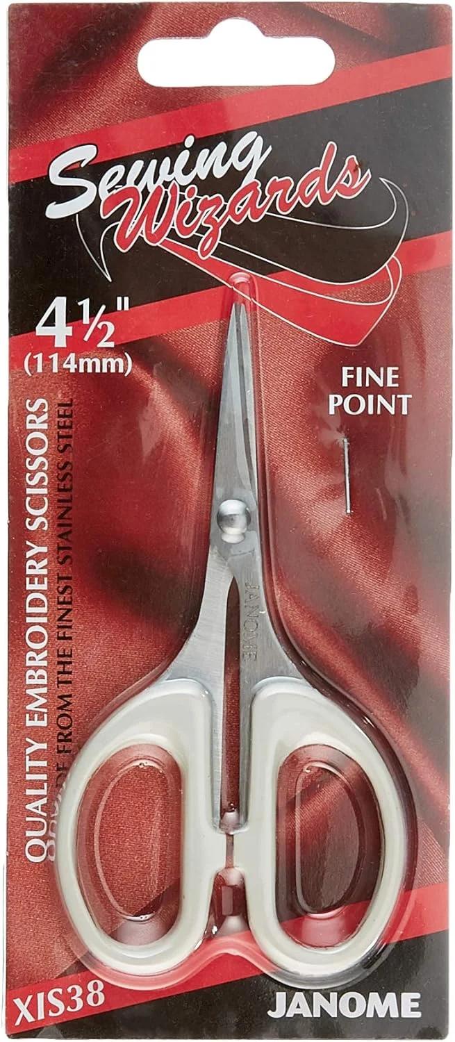 قیچی گلدوزی نوک تیز 4.5 اینچی Janome، فلزی، بنفش، 9 x 12 x 16 سانتی متر