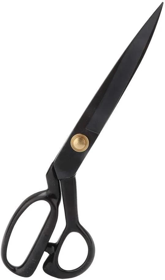 قیچی خیاطی HXCQHW مدل Retro Black Steel، قیچی حرفه ای خیاطی، مناسب پارچه، چرم و صنایع دستی (HC-11 اینچ)