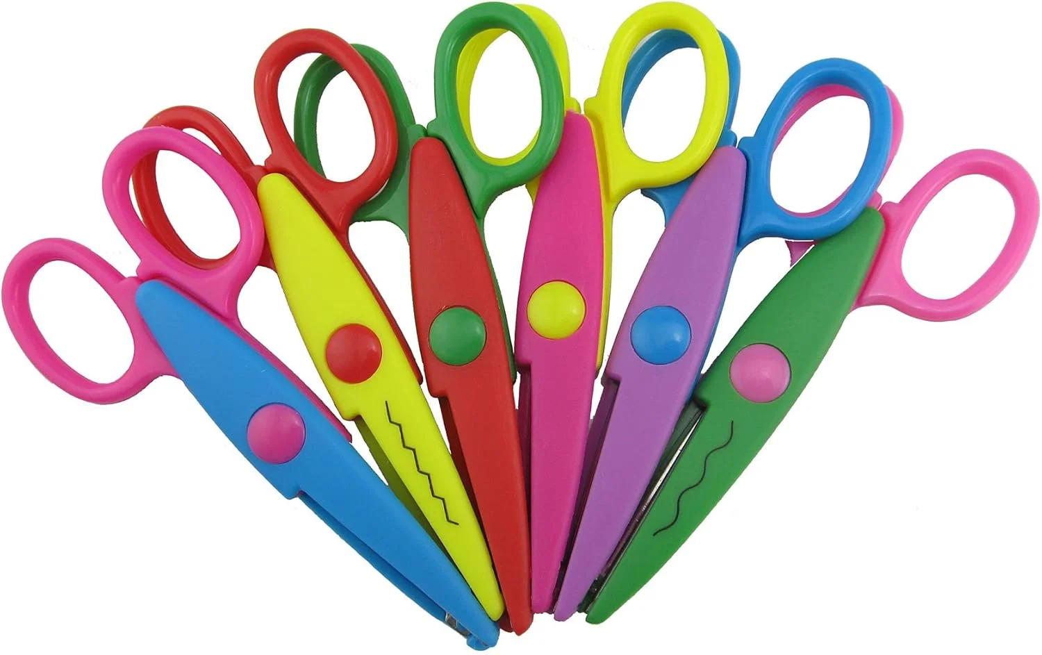 قیچی های کاغذی طرح دار کودکانه Honbay، بسته 6 عددی، رنگ های متنوع، مناسب معلمان، دانش آموزان، صنایع دستی، اسکرپ بوک، عکس های DIY، آلبوم، تزئینی