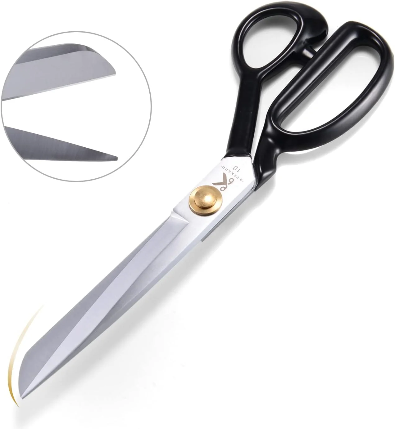 قیچی خیاطی سنگین هوملین، قیچی پارچه 10 اینچی، قیچی خیاطی تیز با فرآیند آبکاری الکتریکی، قیچی حرفه ای برای برش پارچه، چرم، کاغذ (سفید) قیچی خیاطی سنگین هوملین، قیچی پارچه 10 اینچی، قیچی خیاطی تیز با فرآیند آبکاری الکتریکی، قیچی حرفه ای برای برش پارچه، چرم، کاغذ (سفید)