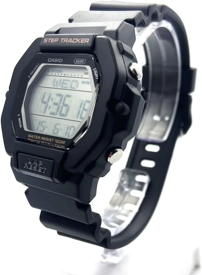 ساعت مچی مردانه کاسیو - مدل WS-1600H-1AVDF صفحه مشکی، بند مشکی