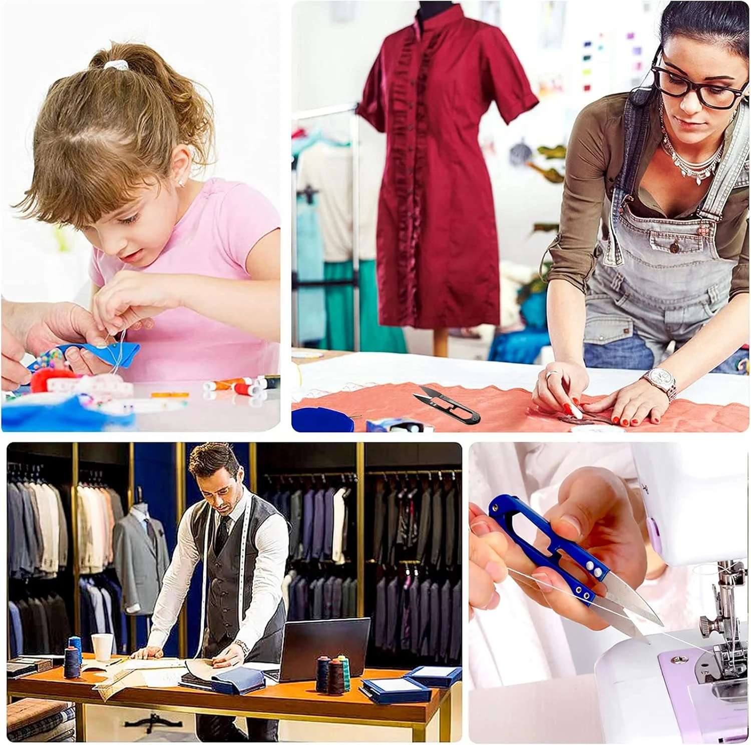 قیچی نخ چین هوملین 4.9 اینچی، قیچی خیاطی 6 عددی، نخ چین قیچی صنایع دستی، انبردست پیرایش گلدوزی برای دوخت، گیاهان کوچک، صنایع دستی، پروژه های DIY (رنگ تصادفی) قیچی نخ چین هوملین 4.9 اینچی، قیچی خیاطی 6 عددی، نخ چین قیچی صنایع دستی، انبردست پیرایش گلدوزی برای دوخت، گیاهان کوچک، صنایع دستی، پروژه های DIY (رنگ تصادفی)