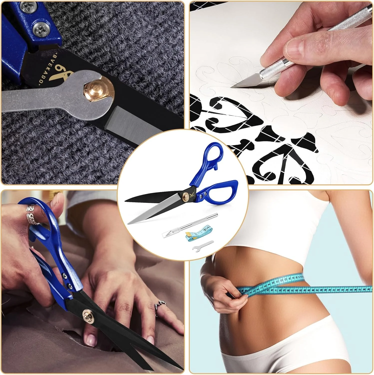 قیچی خیاطی حرفه ای Homlynn، فولاد کربنی 10 اینچی، آبی، دست راست، تیغه منحنی، دسته آلومینیومی، پرداخت ضد زنگ، ایده آل برای جین، چرم، خیاطی، گلدوزی و کارهای دستی و غیره قیچی خیاطی حرفه ای Homlynn، فولاد کربنی 10 اینچی، آبی، دست راست، تیغه منحنی، دسته آلومینیومی، پرداخت ضد زنگ، ایده آل برای جین، چرم، خیاطی، گلدوزی و کارهای دستی و غیره