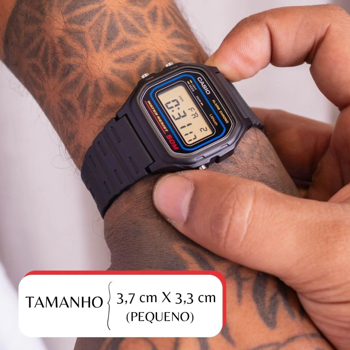 ساعت مچی مردانه کاسیو با صفحه خاکستری و بند مشکی مدل W-59-1VQD