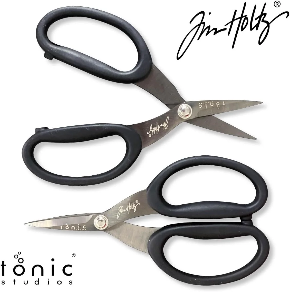 قیچی چند منظوره غیر چسبنده 7 اینچی Tim Holtz با لبه های میکرو دندانه دار – بسته 2 عددی – قیچی کاردستی با روکش تیتانیوم با دسته های Kushgrip و درپوش ایمنی، لبه میکرو دندانه دار برای برش دقیق قیچی چند منظوره غیر چسبنده 7 اینچی Tim Holtz با لبه های میکرو دندانه دار – بسته 2 عددی – قیچی کاردستی با روکش تیتانیوم با دسته های Kushgrip و درپوش ایمنی، لبه میکرو دندانه دار برای برش دقیق