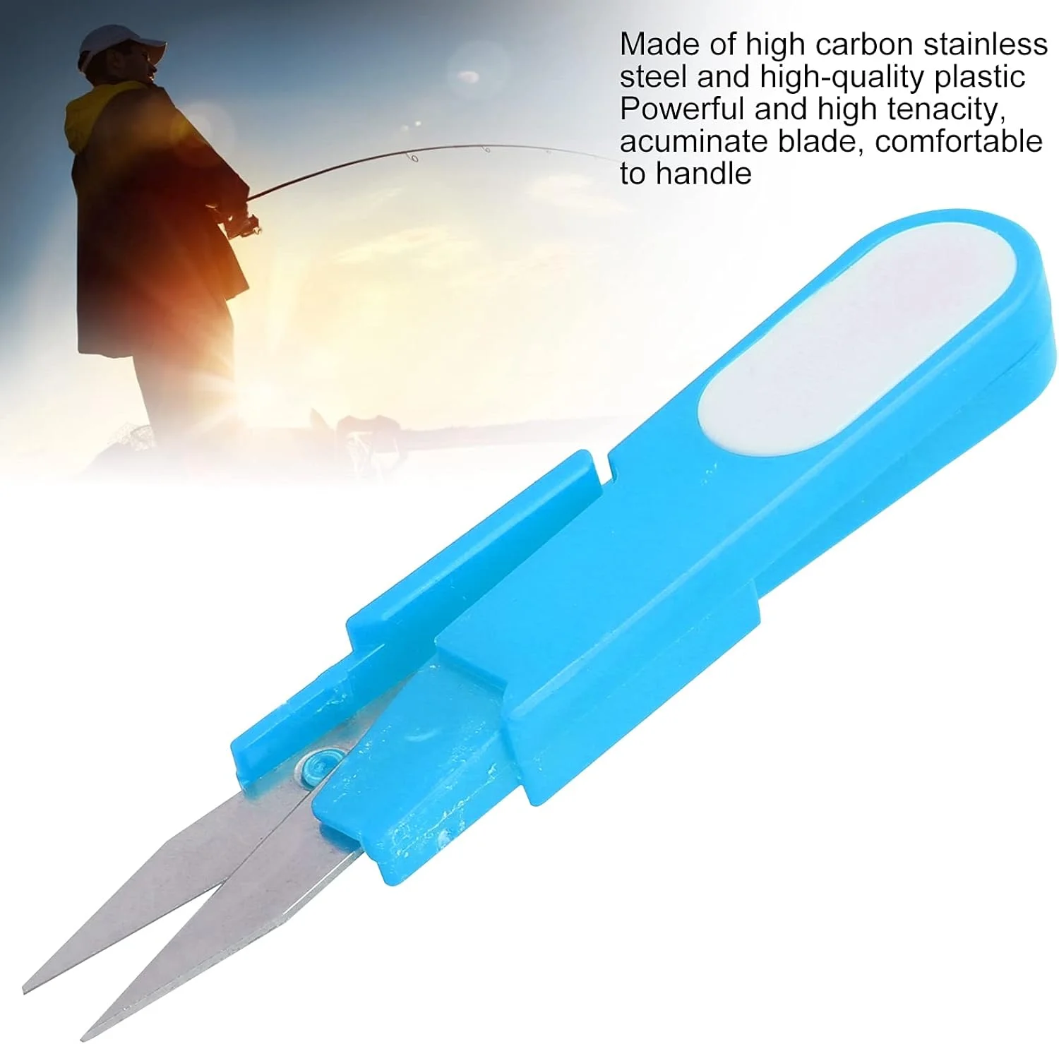 قیچی U شکل HOKVJ ابزار لوازم DIY، برشگر بخیه قوی و جمع و جور U شکل ایمن راحت قابل اعتماد فولاد ضد زنگ برای صنعت پوشاک (رنگ: آبی سرمه ای) قیچی U شکل HOKVJ ابزار لوازم DIY، برشگر بخیه قوی و جمع و جور U شکل ایمن راحت قابل اعتماد فولاد ضد زنگ برای صنعت پوشاک (رنگ: آبی سرمه ای)