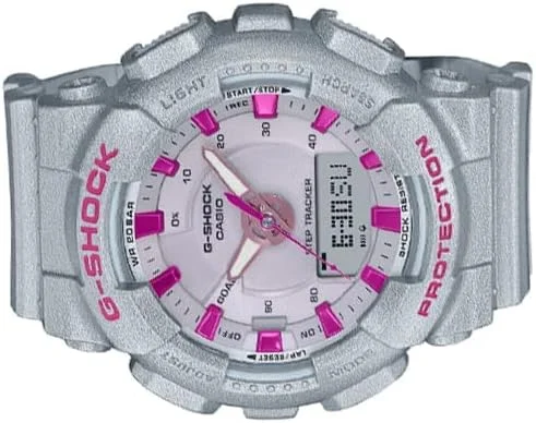 ساعت کاسیو جی-شاک - مدل GMA-S130NP-8ADR صفحه خاکستری، بند خاکستری