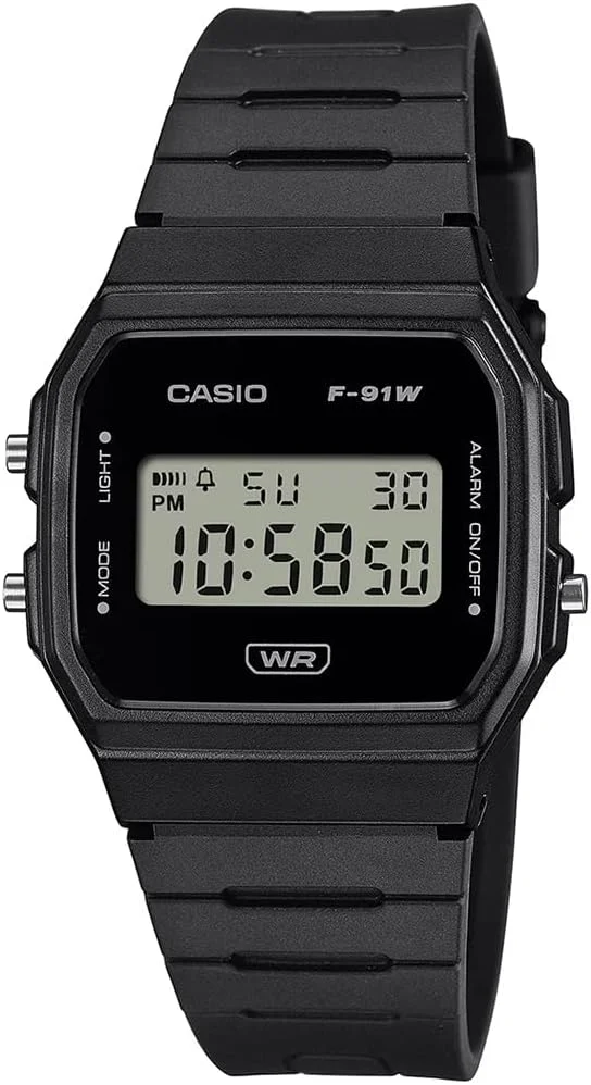 ساعت جنرال لاین کاسیو مدل مشکی F-91WB-1ADF