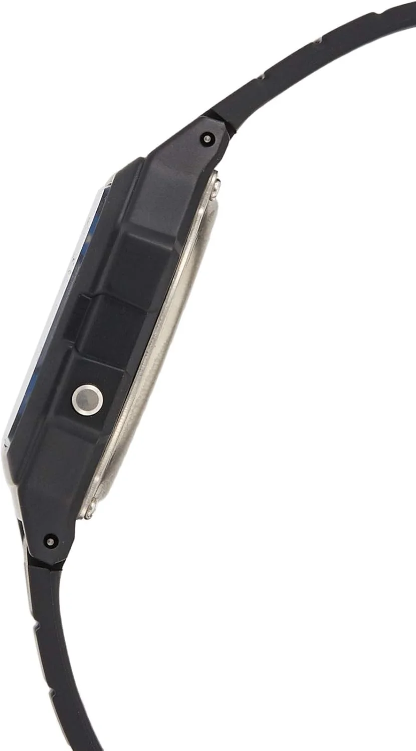 ساعت مچی کاسیو унисекс - مدل F-105W-1ADF صفحه خاکستری، بند مشکی