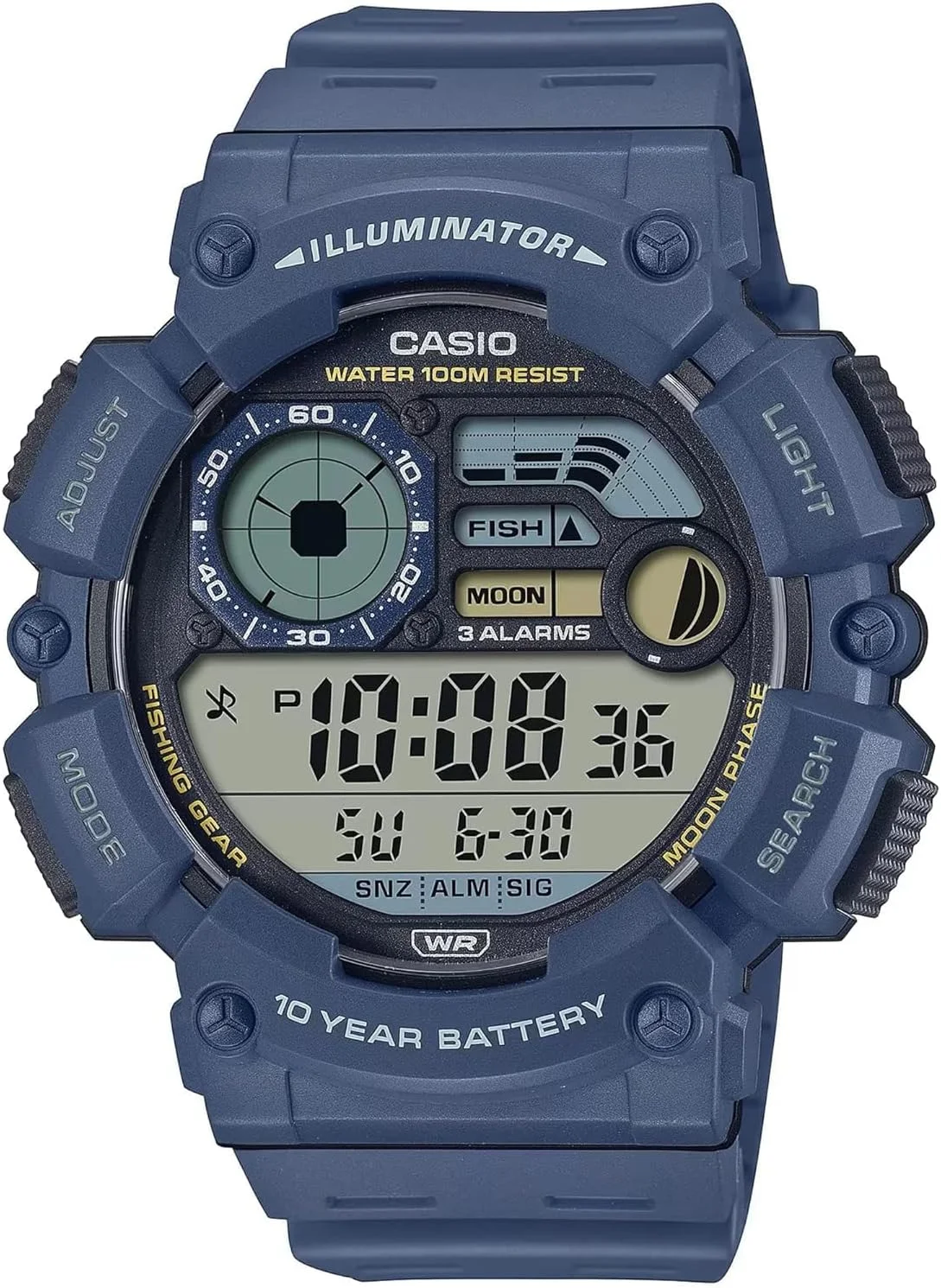 ساعت مردانه کاسیو - WS-1500H-1AVDF صفحه شفاف