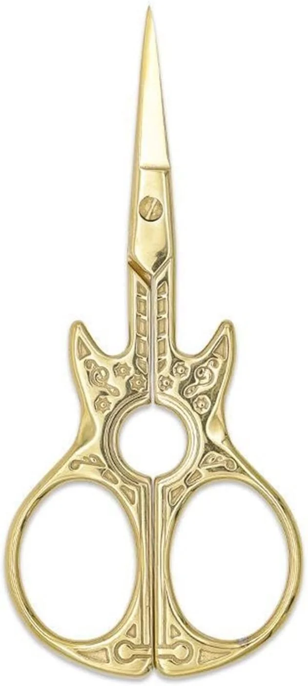 قیچی کوچک HODORE، قیچی طرح پروانه ای فولاد ضد زنگ، قیچی خیاطی، ابزار کاردستی گلدوزی (رنگ: Hortelé)